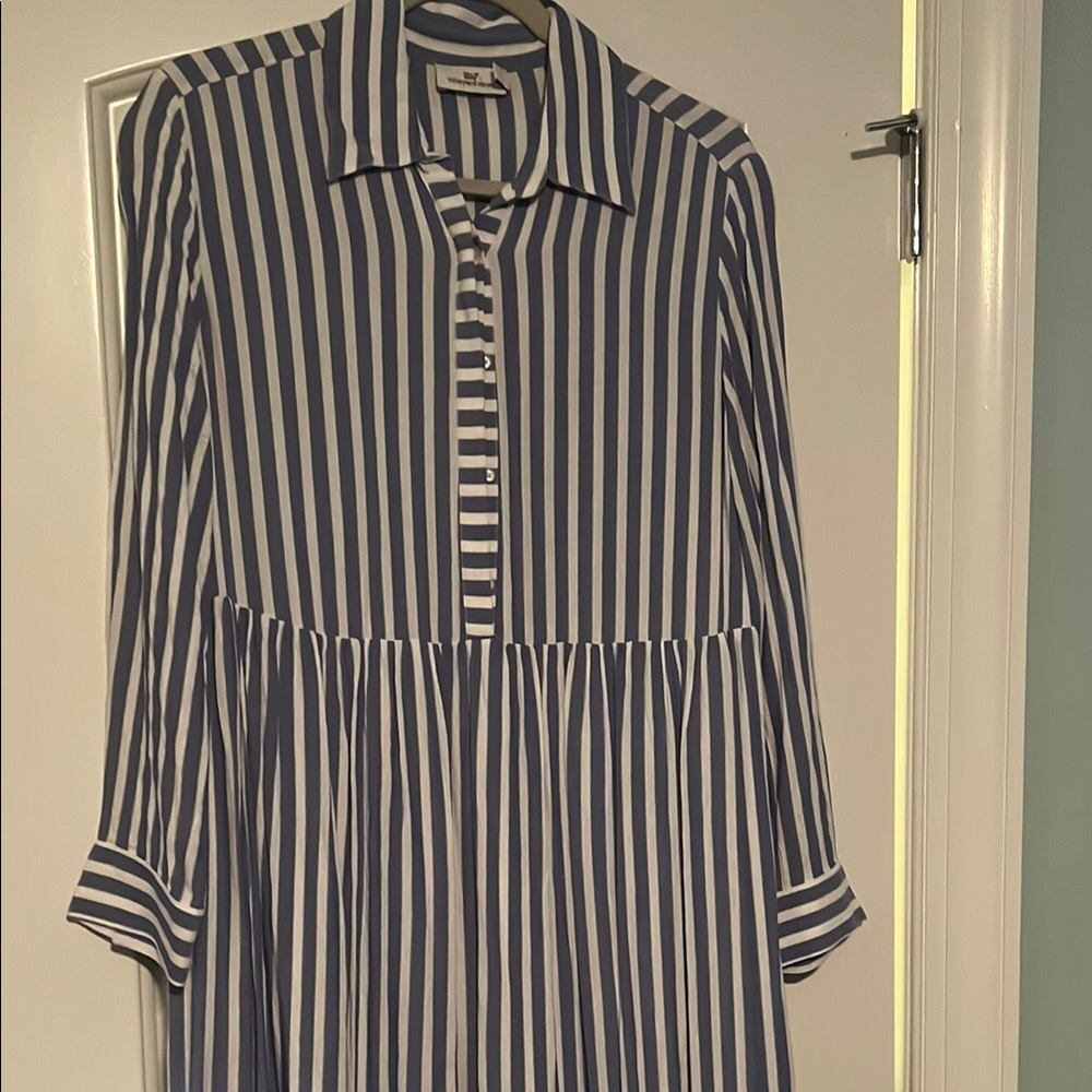 Vineyard Vines Blue and White Striped Dress
